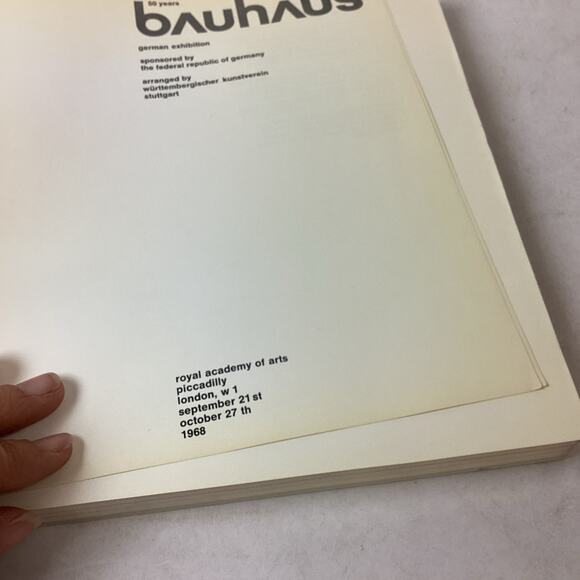 50 Years Bauhaus Exhibition Catalog 1968 Herbert Bayer - Picture 2 of 5